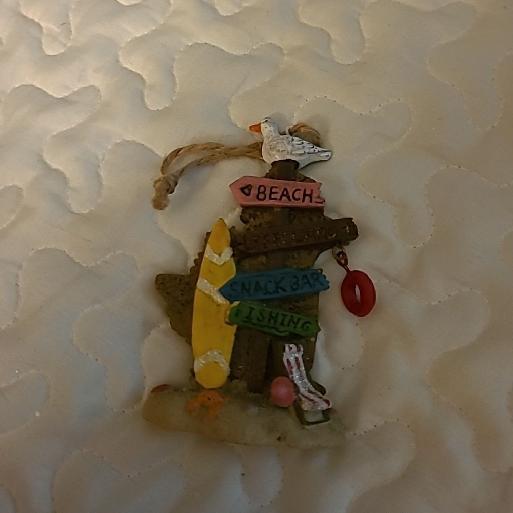 Beach Sign Ornament